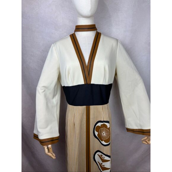 Vintage Alfred Shaheen Dress M/L Hawaii Tiki 1970s Designer MCM READ - Picture 2 of 14